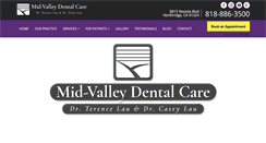 Desktop Screenshot of midvalleydentalcare.com